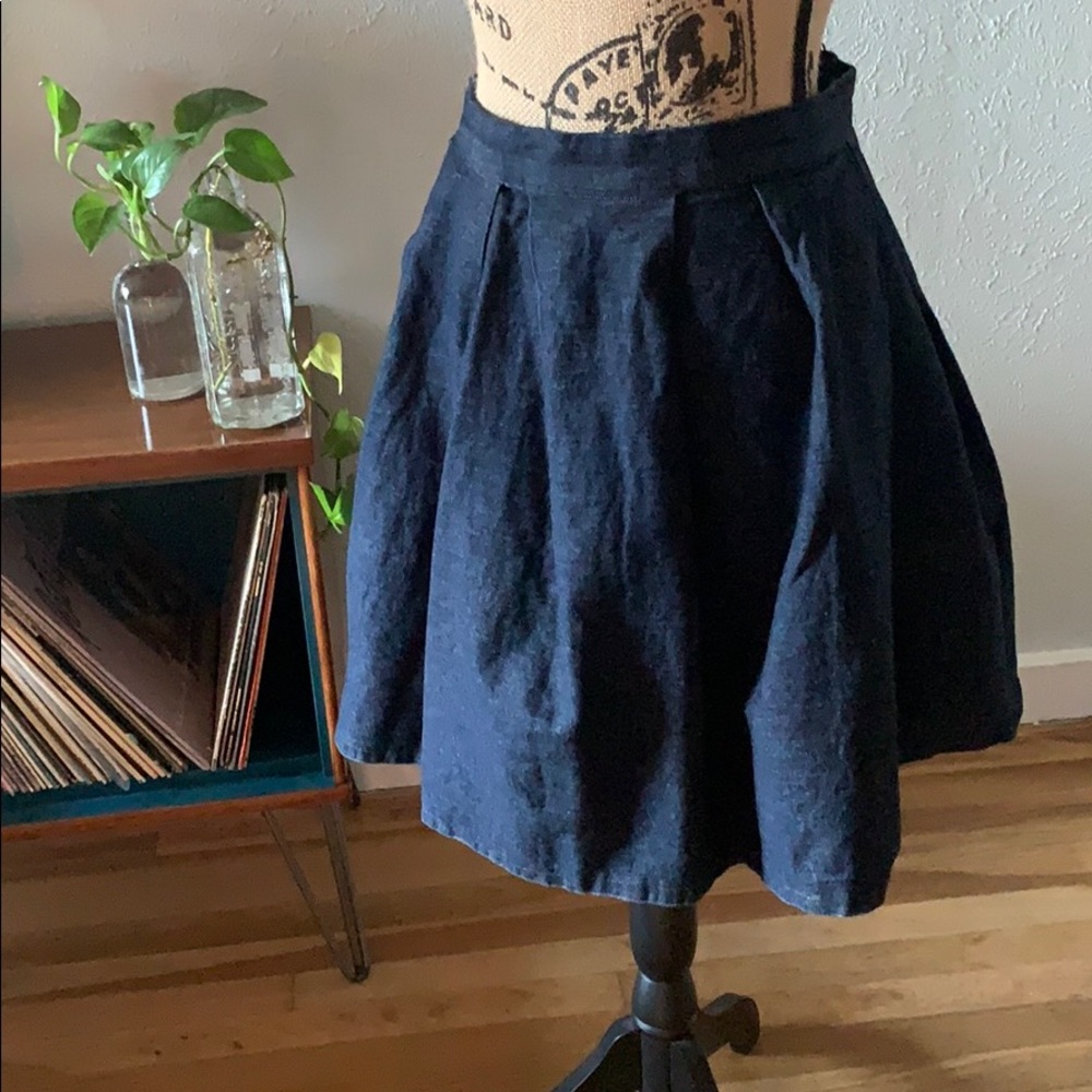Pinup skirt Rockabilly Denim Plus Volup 2XL Retro